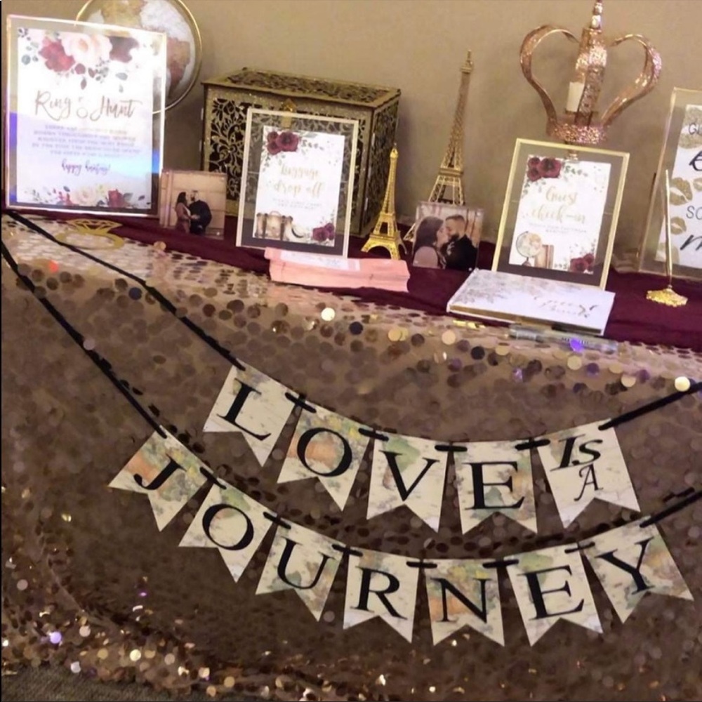 Travel theme bridal shower supplies